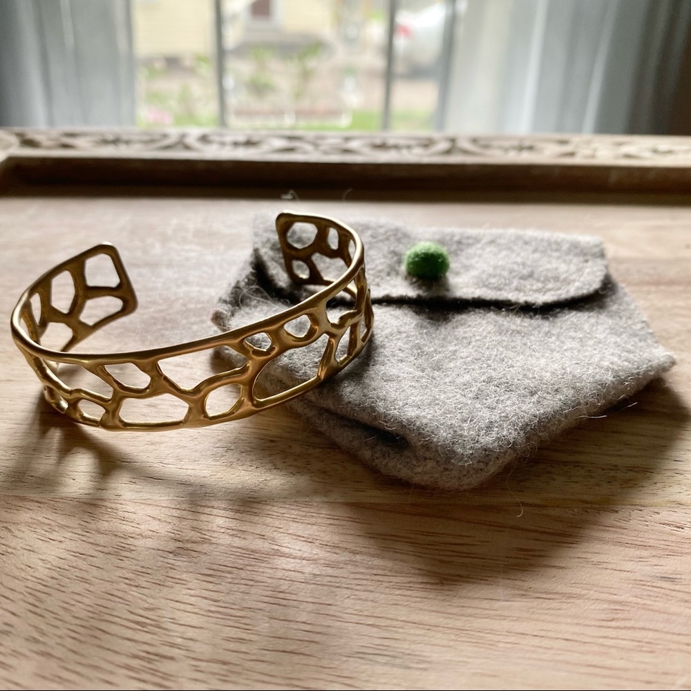 Gold Toned Cuff Bracelet